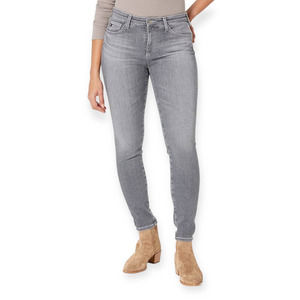 AG Adriano Goldschmied Women Gray Legging Ankle Mid Rise Super Skinny Jean S 24R